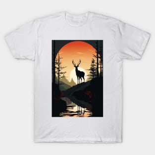 Sunset Deer T-Shirt